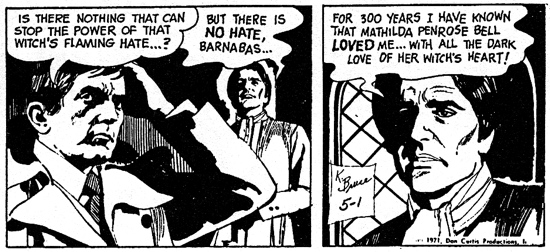 dark shadows comic strip 2 flaming hate