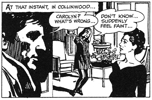 dark shadows comic strip 3 faint