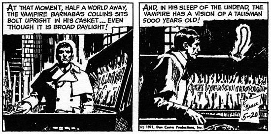dark shadows comic strip 3 wake up