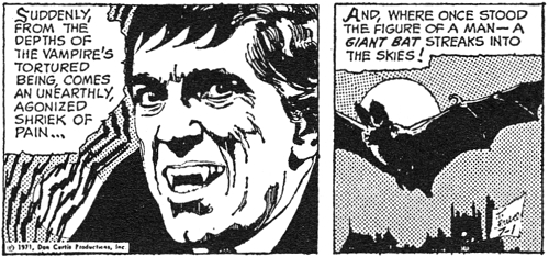 dark shadows comic strip 4 barnabas bat