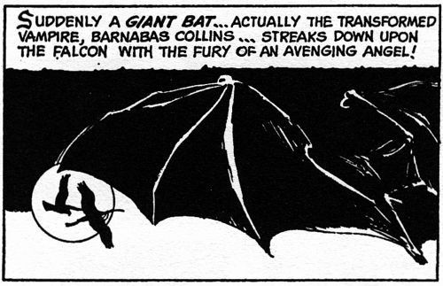 dark shadows comic strip 4 giant bat