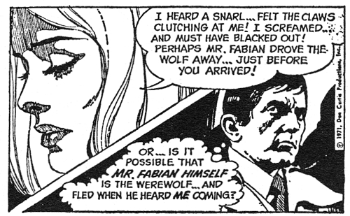 dark shadows comic strip 5 split screen