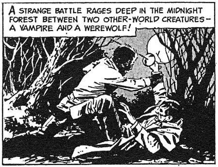dark shadows comic strip 5 vampire werewolf