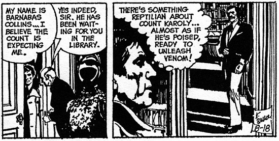 dark shadows comic strip 5 venom