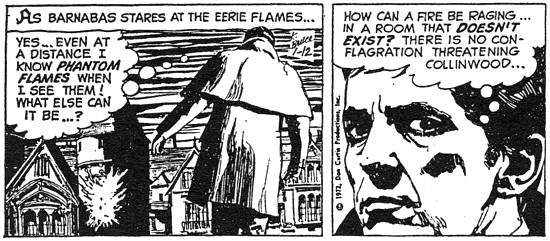 dark shadows comic strip 9 fire